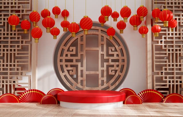 Trang Trí Với Màu Đỏ Và Vàng